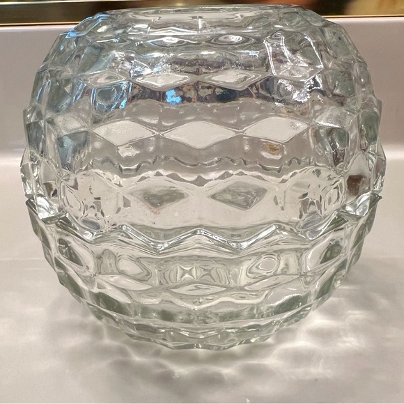 Vintage Fostoria American Glass Clear Fairy Lamp - Picture 4 of 6